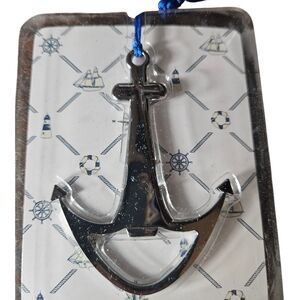Silver Anchor Wall Ornament